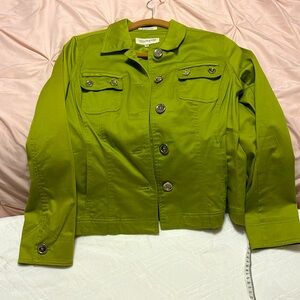 Ladies lime green light weight dress jacket